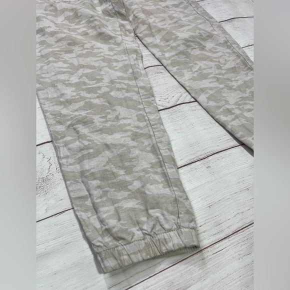 Athleta Cabo Tide Linen Jogger - 10 - Women's pants tan neutral camo beach - Picture 7 of 16